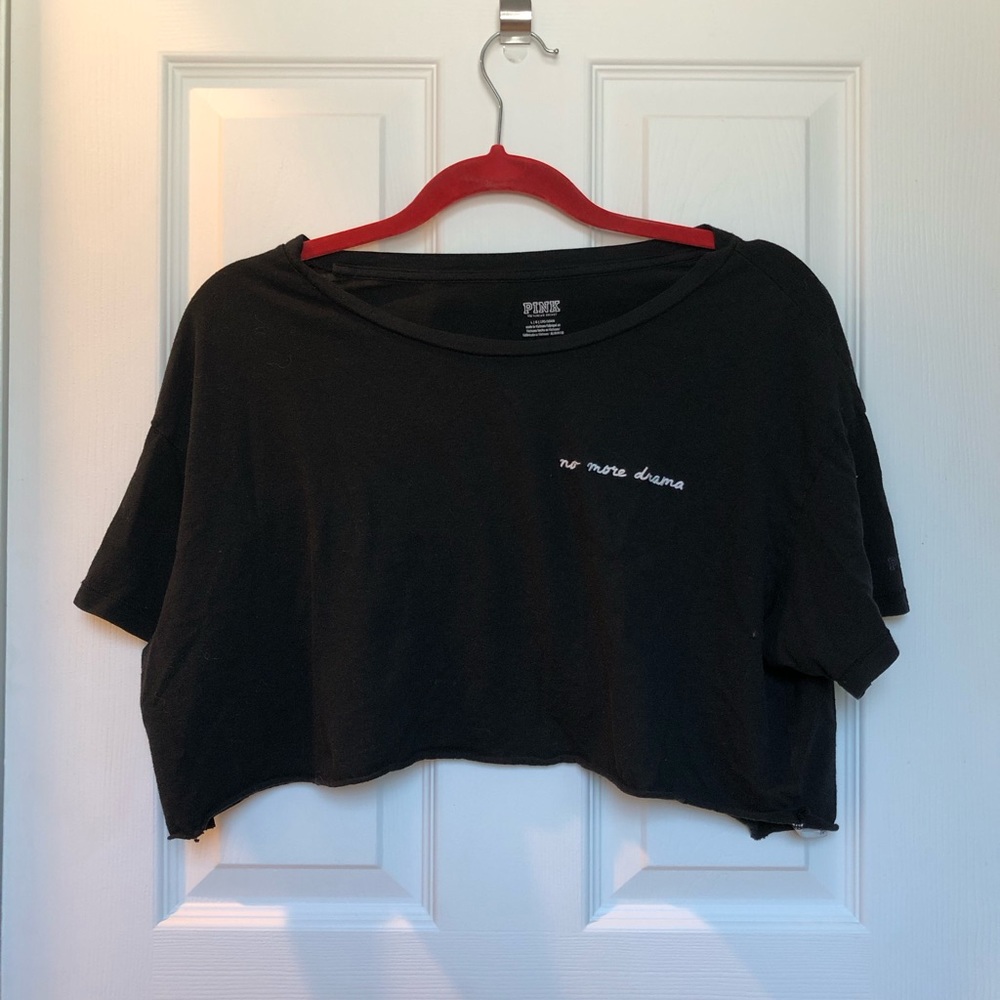Black Pink cropped t-shirt